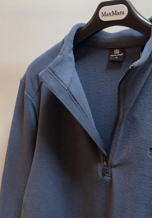 1210-6 韩国单 两棵树 男士半拉链抓绒保暖上衣 176/146穿105宽松舒适 商品图12