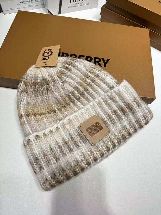 D121038秋冬季加厚皮标保暖帽针织帽男女款百搭防寒冷帽 商品图7