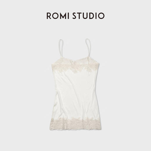 ROMI STUDIO“精致居家”100%匹马棉柔软丝滑蕾丝边吊带 RWDRSU1514 商品图2
