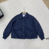 D121016女士绗缝防泼水菱格翻领单排扣棉服夹克外套 商品缩略图10