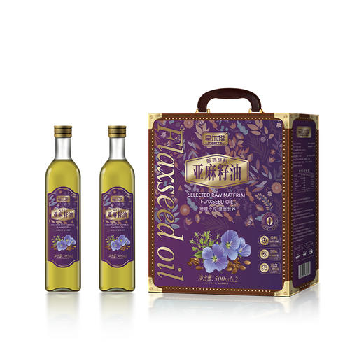 马尔塔亚麻籽油双支礼盒(精装)500ML*2-XJ 商品图0