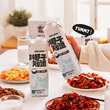 椰子知道光合植造0糖鲜椰汁1L*6瓶无糖椰奶植物蛋白席婚婚庆家宴分享装 /水饮冲调 /饮料 /植物蛋白饮料 商品图4