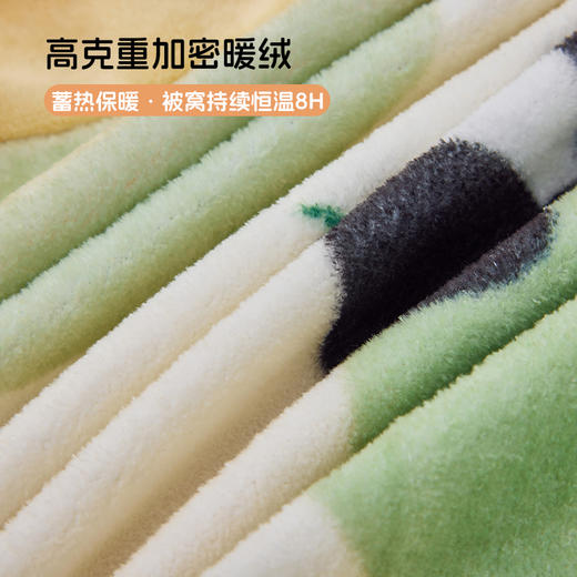 多喜爱 印花绒卡通套件 【柔软舒适】【高精密抗静电】【不跑被不起球】熊猫圆圆 商品图3