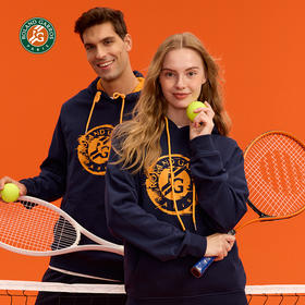 罗兰加洛斯法网连帽长袖时尚卫衣男女新款休闲百搭套头上衣