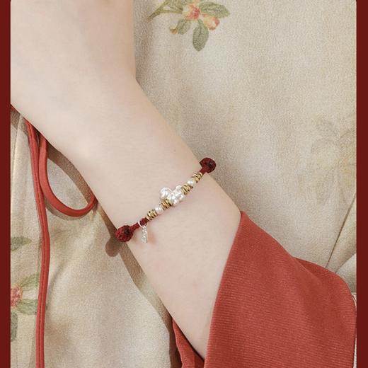 马到成功 999银古法编织生肖马年红绳手链 商品图0