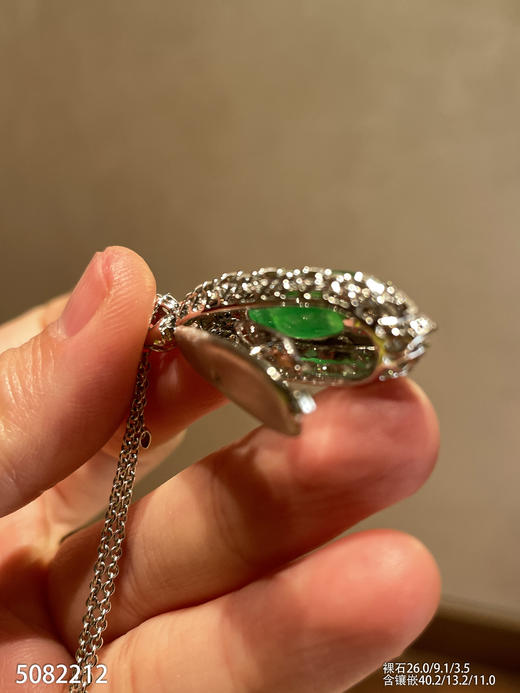 玻璃种艳绿福豆吊坠【5082212】具体价格微信咨询 商品图7