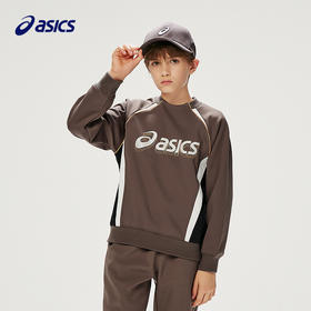 ASICS/亚瑟士儿童25年多色拼接圆领卫衣柔软舒适运动潮流时尚百搭