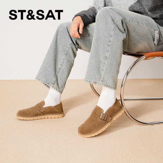 星期六男士休闲百搭一脚蹬勃肯鞋SSD3121015 商品图3