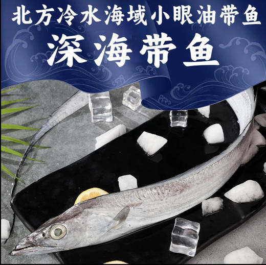 仙食港·冷水海域深海小眼带鱼 当季捕捞肉质新鲜肥美 肉质紧实不松散，鲜而不腥 无冰锁鲜无多余水分占重 商品图0