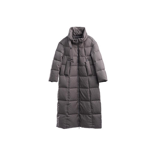 特绽放768朵/加厚立领羽绒服女长款廓形宽松显瘦直身厚外套冬新款 商品图4