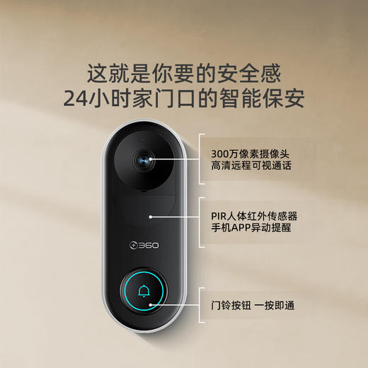 360智能可视门铃 5pro 商品图2