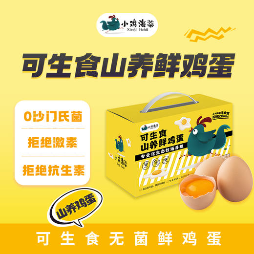 小鸡海蒂可生食·山养鲜鸡蛋30枚-XJ 商品图0