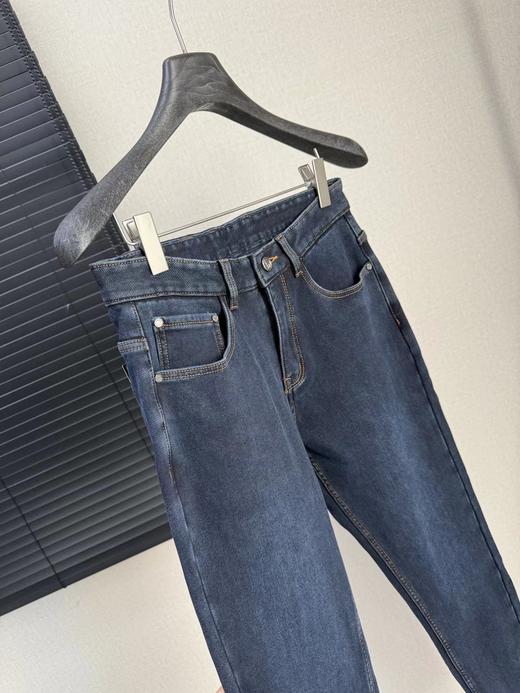 D121026秋冬款时尚休闲商务男士百搭加绒牛仔裤 商品图9