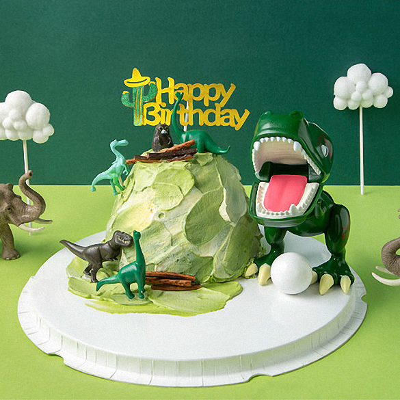 儿童款【一只霸王龙】1.5磅 香草奶油芒果夹心口味