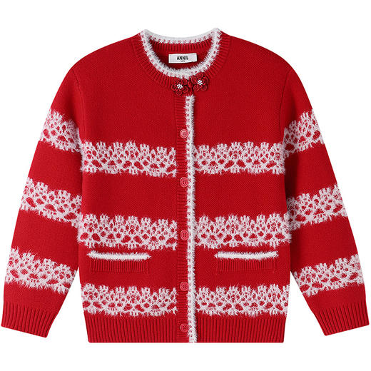 【实体店同款】女童针织开衫春季新款安奈儿童装AG614029 商品图5