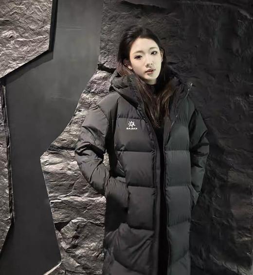 凯le石情侣同款！国标90白鸭绒中性长款羽绒服. 仿生长款羽绒服 商品图1