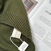 D121033冬季新款法式极简风高端羊毛翻领百搭V领针织衫 商品缩略图13