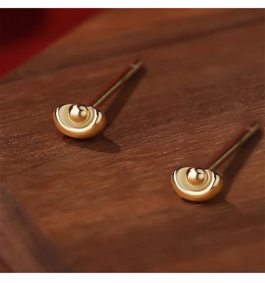 【熠熠贺岁耳钉】敦煌小众轻奢S999足银国风本命年 熠熠贺岁鸿运吉祥新年福气满满养耳洞耳饰 商品图8