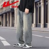 回力牛仔裤男士2024新款男裤秋冬款加绒高街宽松直筒休闲长裤男款 商品缩略图5