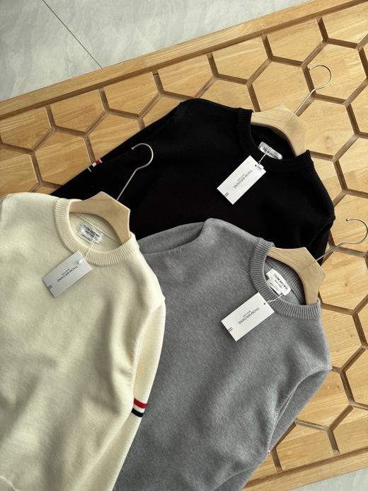 TB毛衣秋冬新款圆领套头休闲厚款粗棒针织衫 商品图2