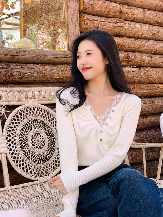 【百图lulu定制】【深兰加绒牛仔裤】 加绒 蓝 直筒 牛仔裤 商品图8