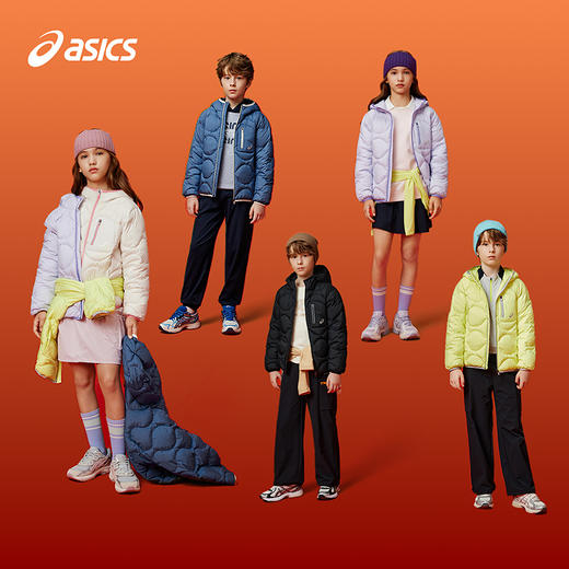 ASICS/亚瑟士童装25年冬季中大童短款三防羽绒服外套宽松轻量保暖 商品图4