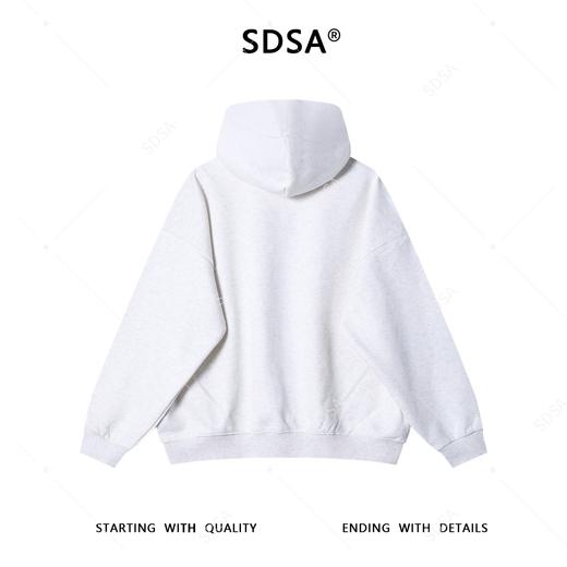 D023SDSA男士秋冬新款痞帅男装重工蕾丝刺绣字母连帽卫衣潮牌百搭上衣 商品图4