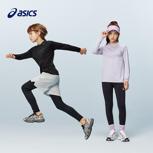 ASICS/亚瑟士童装25年冬季儿童一体织运动长袖吸湿排汗舒适保暖 商品图4