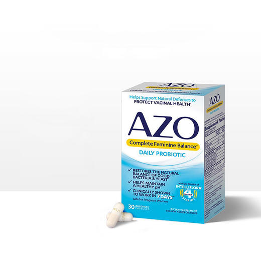 【含邮含税】AZO女性私护全面平衡益生菌30粒/盒 商品图1