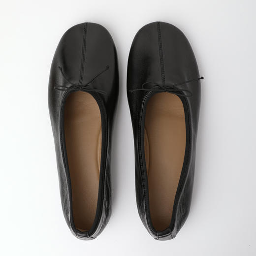 ROMISTUDIO油蜡头层水染羊皮易打理深口圆头皮单鞋 RWDSP31561 商品图4