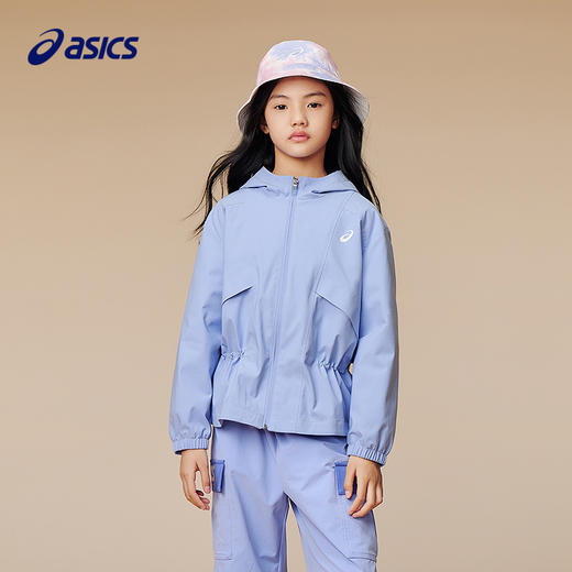 ASICS/亚瑟士儿童2025年秋季女童三防梭织便服防风透湿时尚满印 商品图1