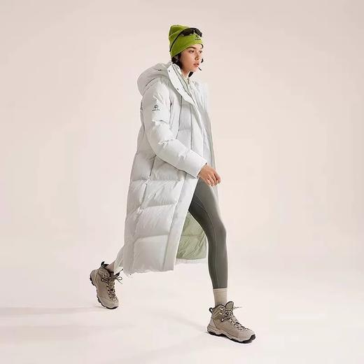 凯le石情侣同款！国标90白鸭绒中性长款羽绒服. 仿生长款羽绒服 商品图6