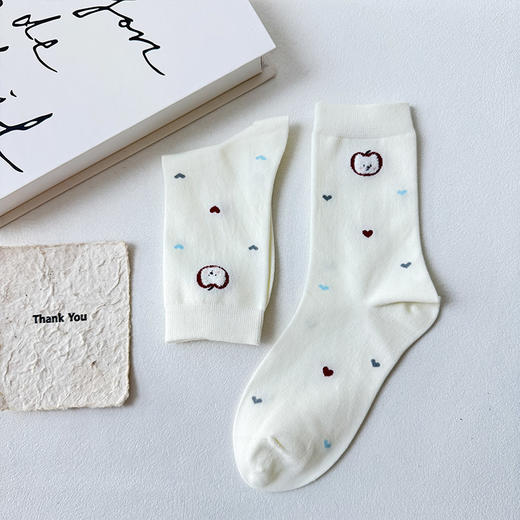 基础-简约灰色小狗中筒袜-纪念日百货门店同款168043611 商品图3