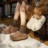 冬款新款简约时尚纯色厚底女款舒适棉拖鞋毛毛鞋一脚蹬【WG25138】 商品缩略图1
