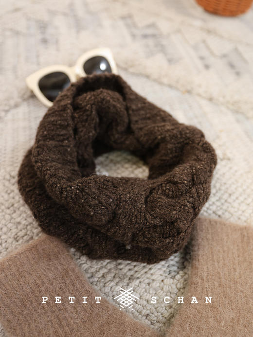 PETIT SCHAN小闪 ACC#049 A Twisted Sense of Joy  开心麻花  牦牛绒手纺纱手编绞花围脖 商品图1