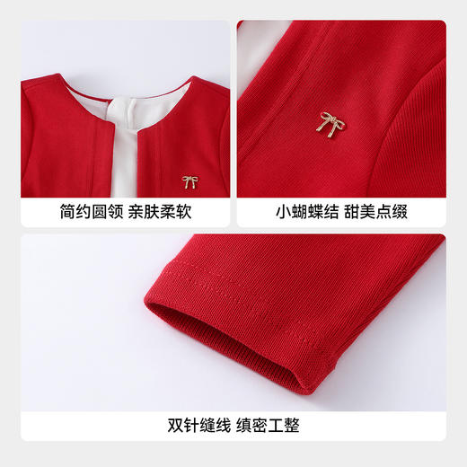 【实体店同款】女童连衣裙春季新款安奈儿童装XG613005 商品图4