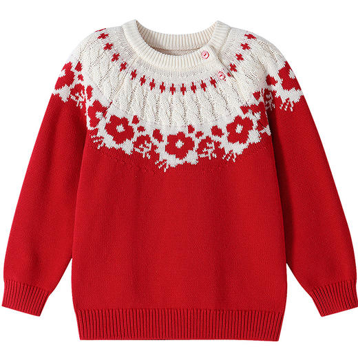 【实体店同款】女童圆领针织衫春季新款安奈儿童装XG614007 商品图5