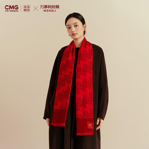 万事利丝绸 X总台文创联名围巾-骐骥驰骋 商品图1