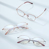 普莱斯光学镜框D3034  经典全框 半钛材质 舒适鼻托 稳固桩头 复古休闲 三色可选 商品缩略图1