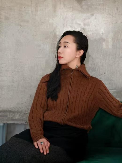 【12.11上新】2色拉*劳*修身绞花全拉链针织衫·LSQ 商品图6