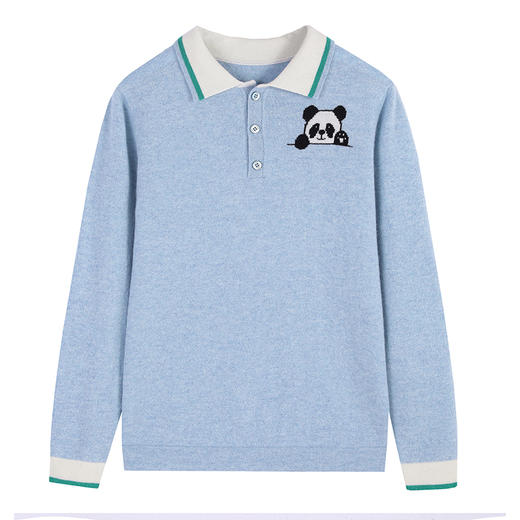 🎁【满赠活动】MOKA莫卡·奇趣萌宠系列-POLO领三粒纽扣套头衫 商品图10