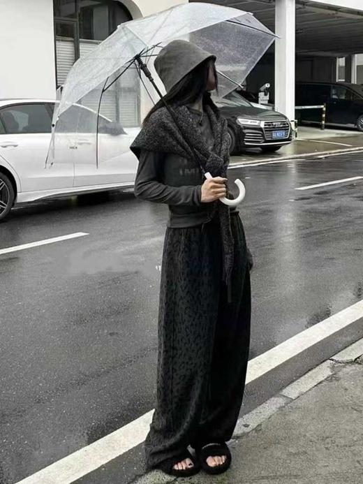 GZ复古宽松加绒直筒豹纹长裤(LH)-168793796 商品图3