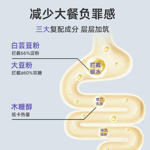 妙思丁 白芸豆膳食纤维粉500g/罐 商品图3