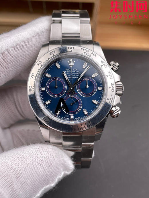 劳力士宇宙计型m116509 VS迪通拿4130配重版 VS配重版蓝钢迪 蓝色盘 丹东4130一体机 男士腕表 表径40mm 商品图2