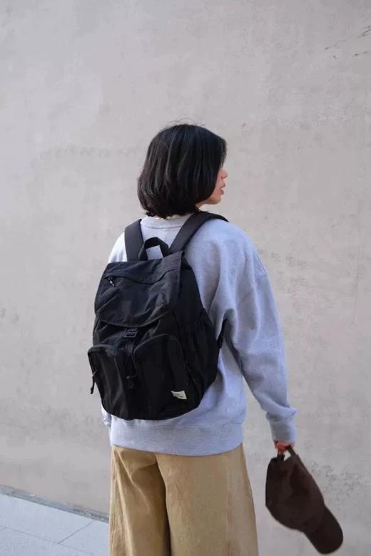 【 lu家同款户外旅行双肩包SS508】✅ 防泼水面料，小雨天也不怕淋湿包包里的宝贝 ✅抽绳+翻盖双设计，安全感max-PWJCY 商品图4