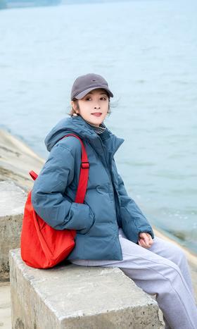 防水羽绒连帽外套