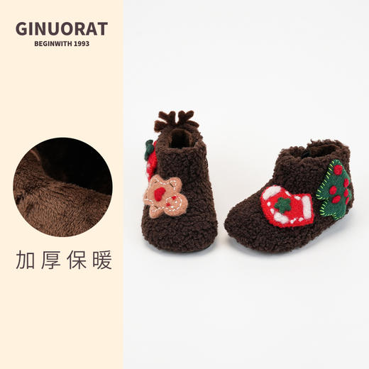 【奇诺鼠品牌直发16-30码】儿童冬季加绒雪地靴 商品图13