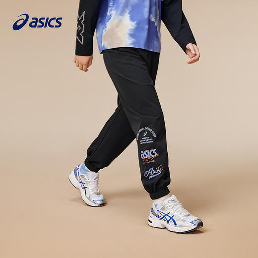 ASICS/亚瑟士儿童2025年新款男童三防梭织长裤运动弹力时尚印花 商品图2