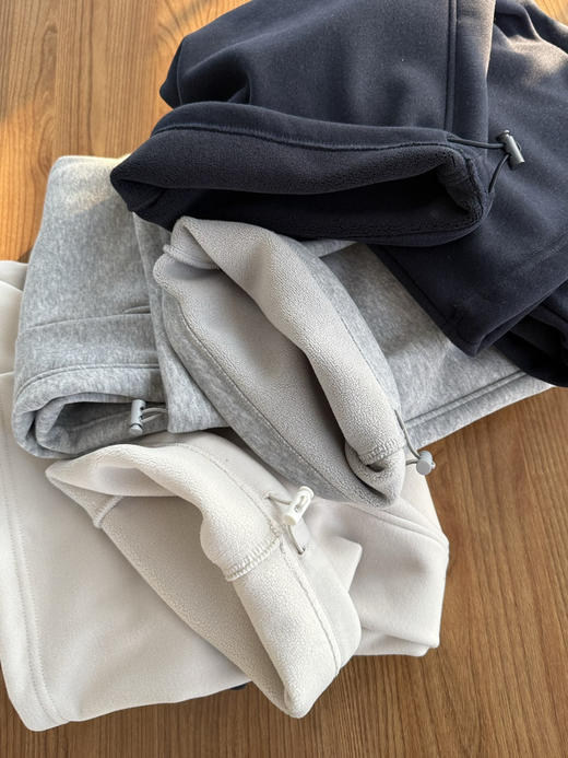 【秒杀价已调 直接拍】热卖的拉夫 拼色腰 加厚绒 弯刀裤 可收口两穿卫裤 商品图13