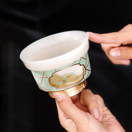 吴山有美·转金杯系列 非遗大师监制 认证专利 360°灵动旋转 可替换内杯 商品图2